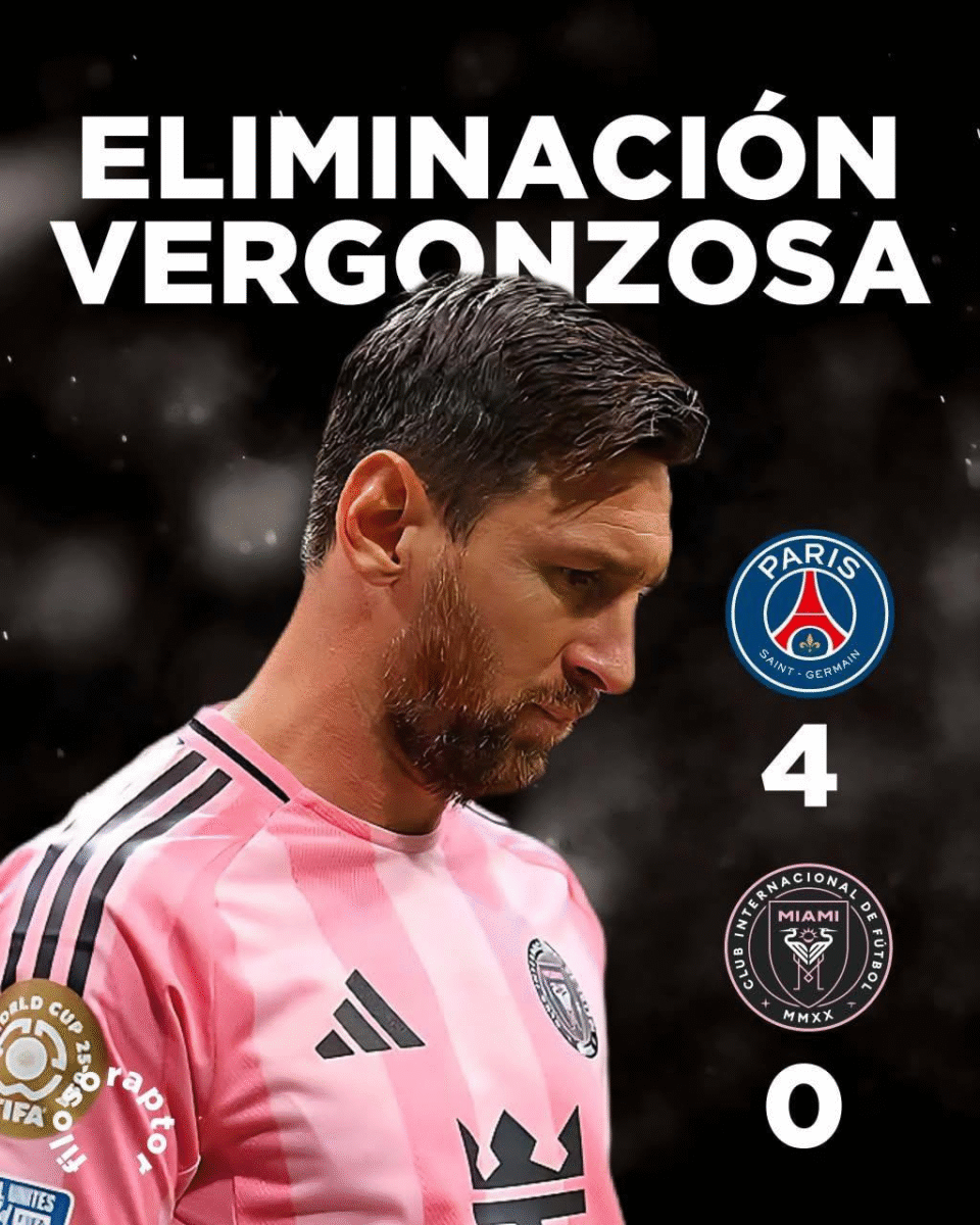 El Inter de Miami de Messi eliminado en el Mundial 2025