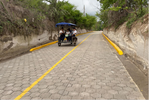 San Marcos, calles adoquinadas en la comunidad La Chona