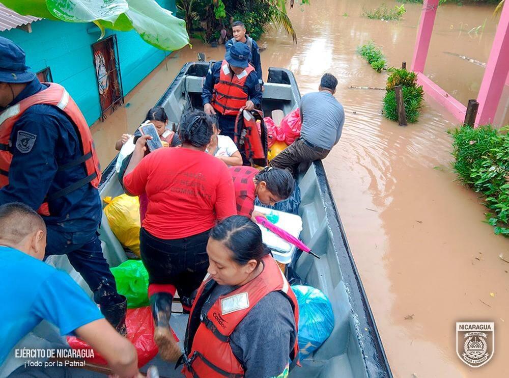 Evacuación de 237 personas en El Rama por inundaciones