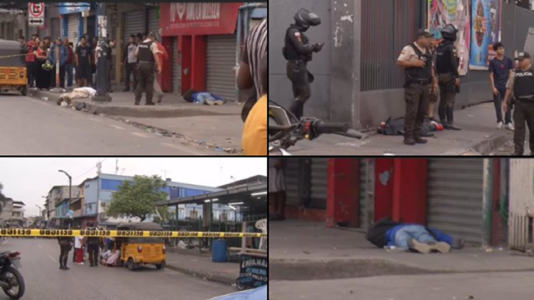 Masacre en la vía pública deja siete muertos en Ecuador