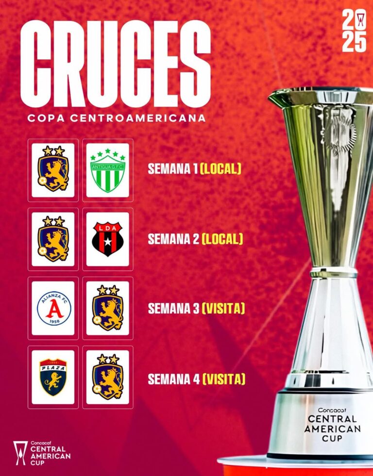 Real Estelí debutará en la Copa C.A de visitante, Managua y Diriangén en casa.