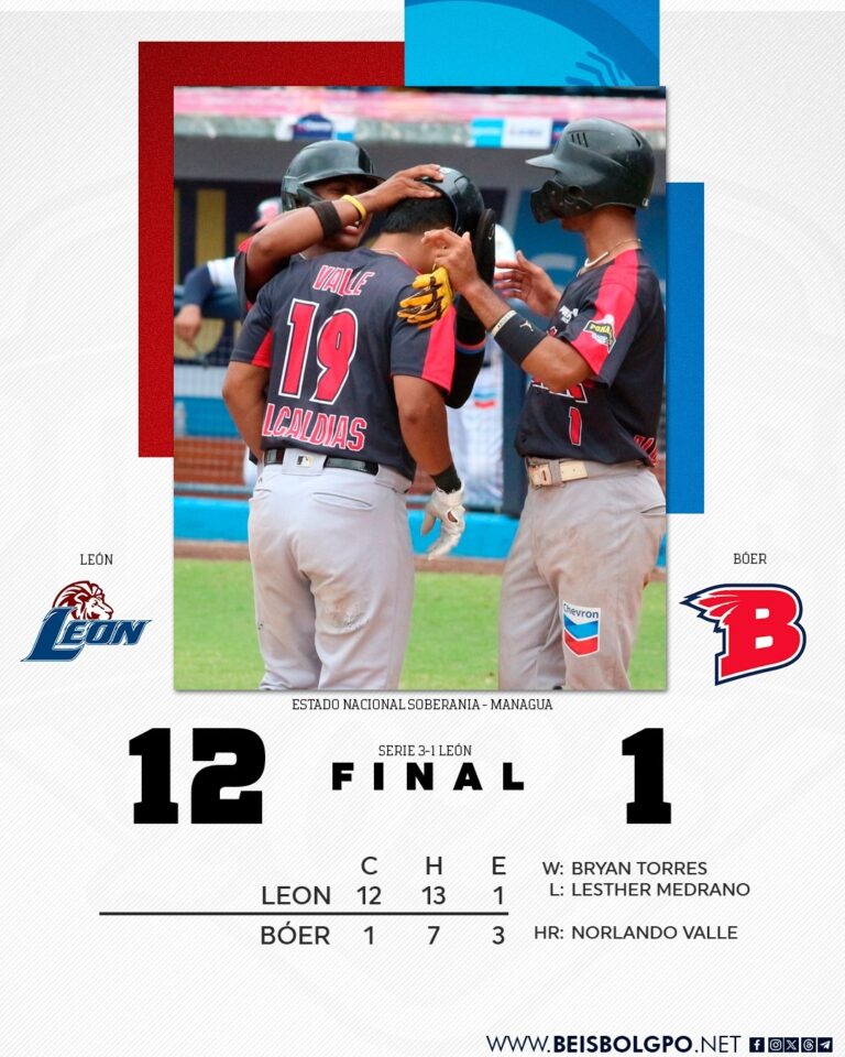 León le gana el clásico nacional a los Indios del Bóer en el Pomares