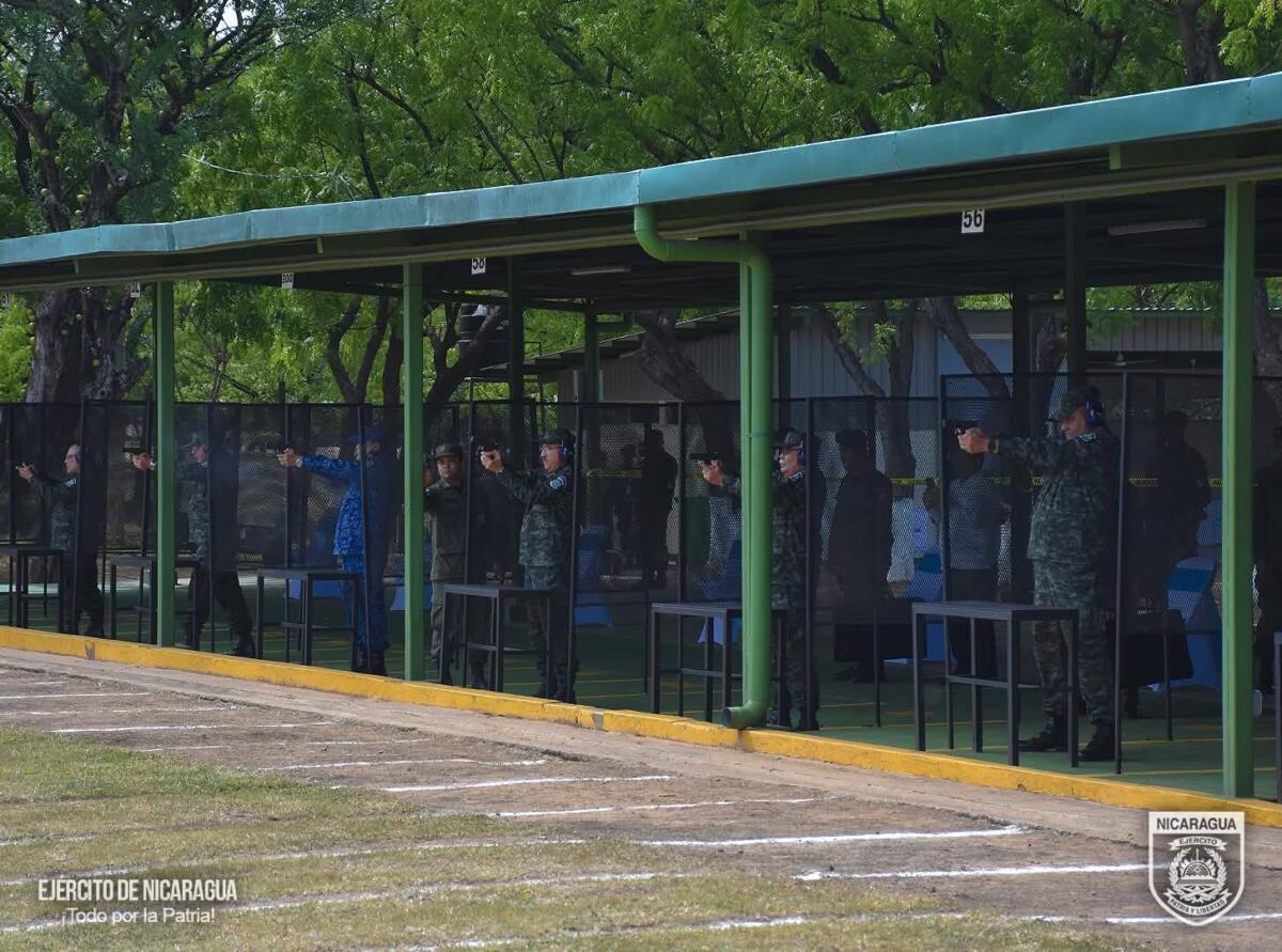 244 efectivos militares compiten en el XXXVI Campeonato de Tiro del Ejército de Nicaragua