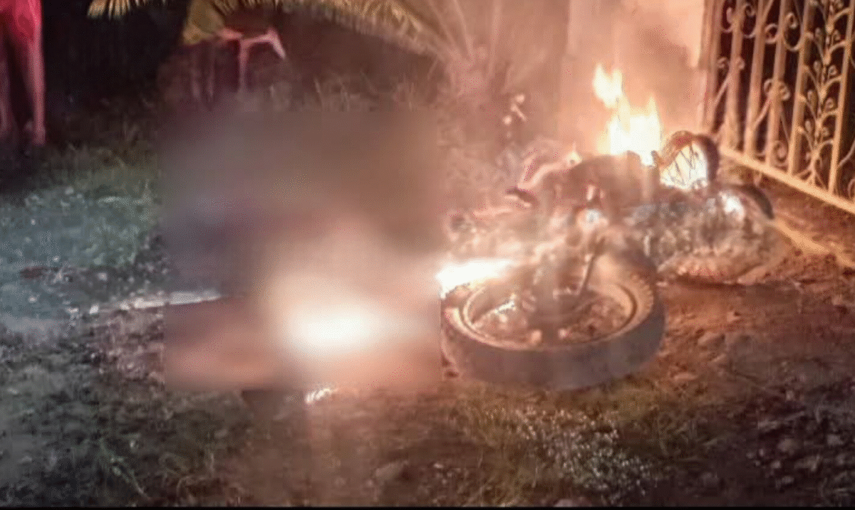 Trágico incendio de motocicleta en Jalapa, joven fallecido