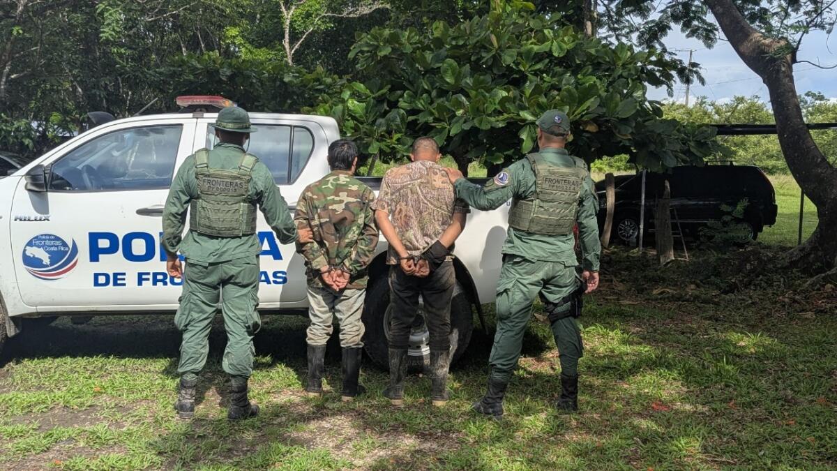 Arresto de cazadores ilegales en Guanacaste, Costa Rica