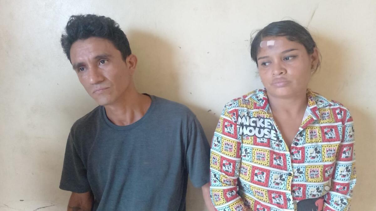 Esta es la pareja de delincuentes capturada por la Policía Nacional