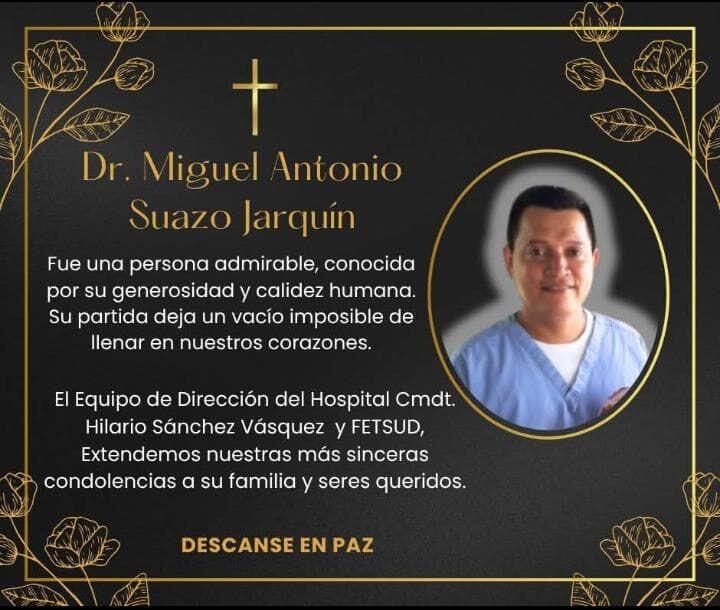 Triste adiós al Dr. Suazo Jarquín en Masaya