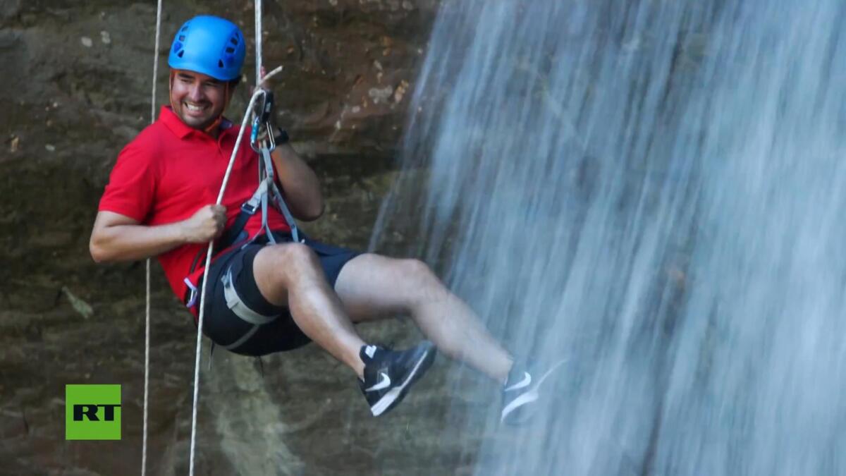 Erick en la Cascada Blanca, Matagalpa
