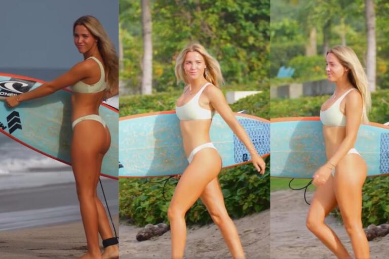 Candelaria Resano, la estrella del surf nicaragüense, firma acuerdo publicitario con Monster Energy