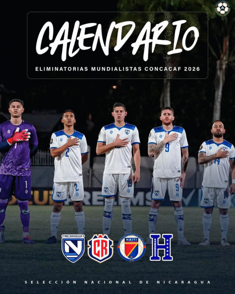 Definen horarios de todos  los juegos de Nicaragua en las eliminatorias mundialista