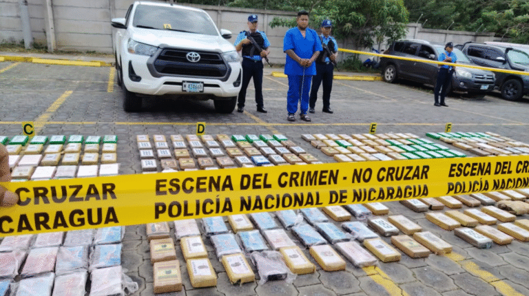 Policía Nacional incauta 531 kilos de cocaína en San Rafael del Sur, Managua