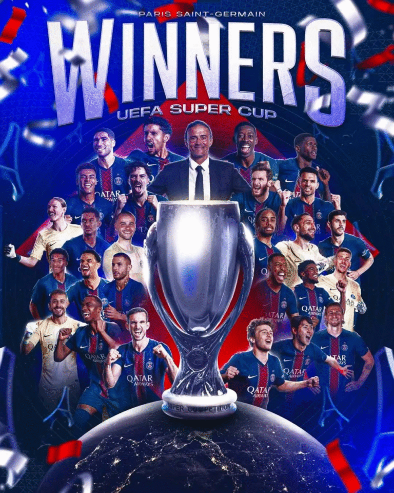 París Saint Germain se corona súper campeón de Europa venciendo al Tottenham