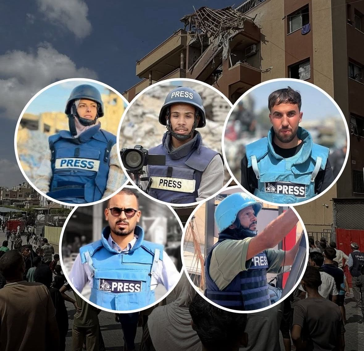 Dos semanas después de que Israel bombardeara la tienda de campaña de periodistas frente al Hospital Al-Shifa, matando al menos a cinco periodistas, hoy Israel bombardeó el Hospital Nasser y mató a periodistas, paramédicos y trabajadores de defensa civil