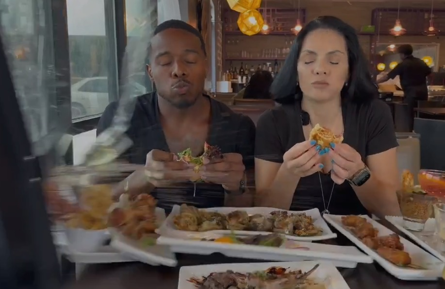 En Houston, Texas, los críticos gastronómicos Nina Unrated y Patrick Blackwood resultaron con heridas leves tras ser impactados por un SUV
