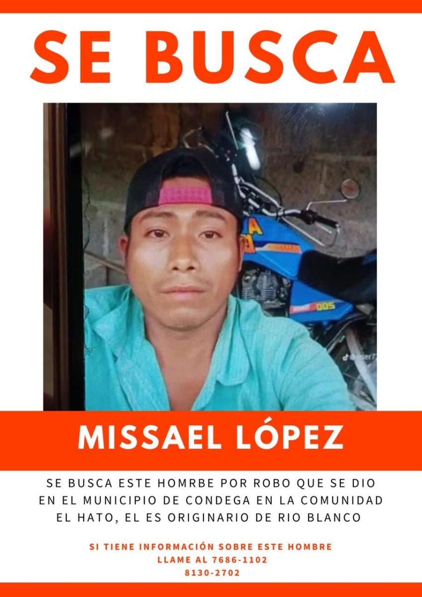 Se busca a Misael López