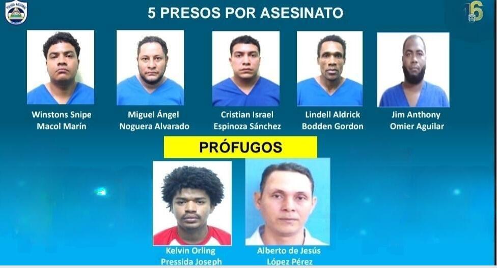 Presos por asesinato de Bruce Clanroy Hodgson Chávez