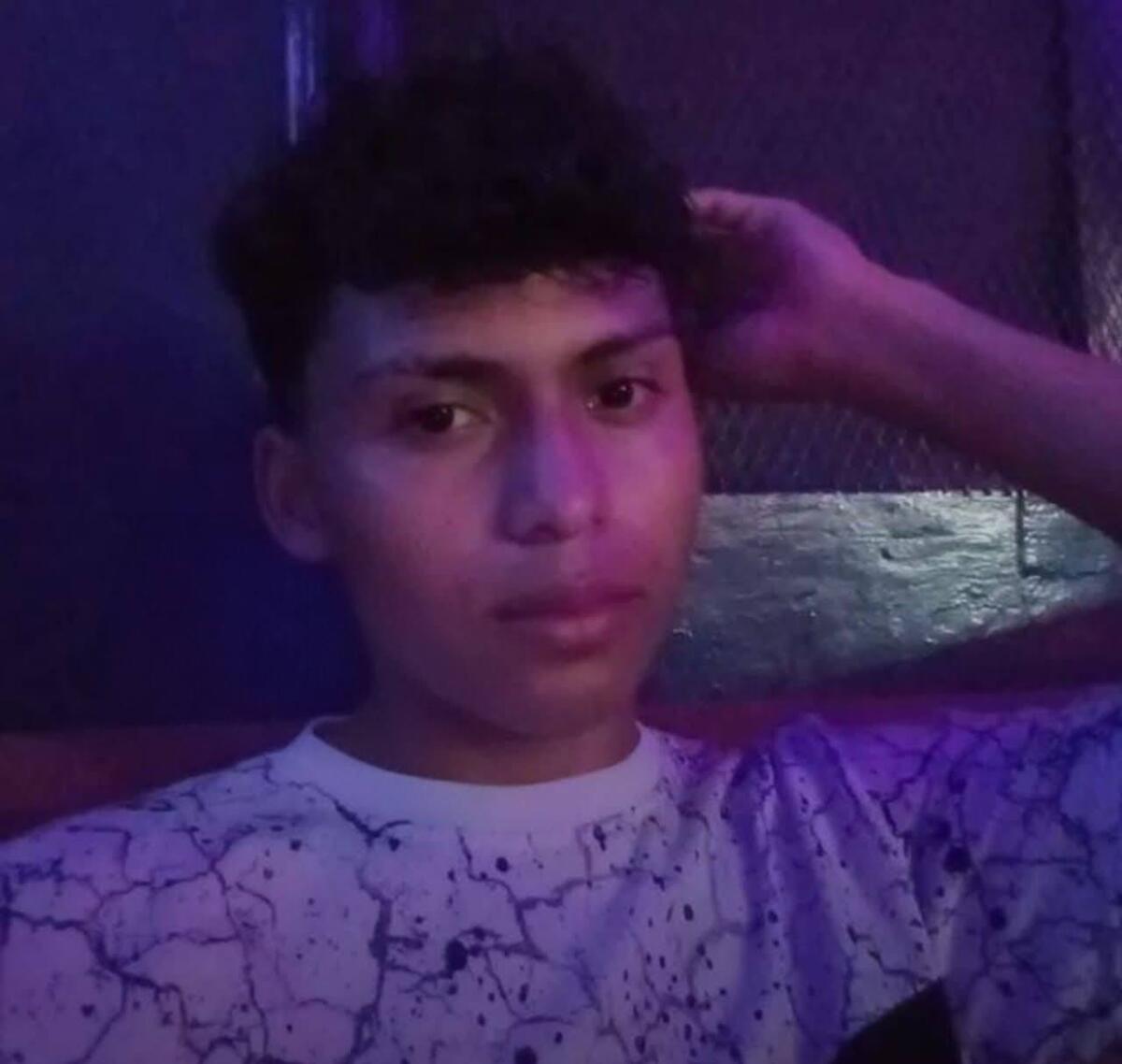 José Isaac Silva Pérez, de 16 años