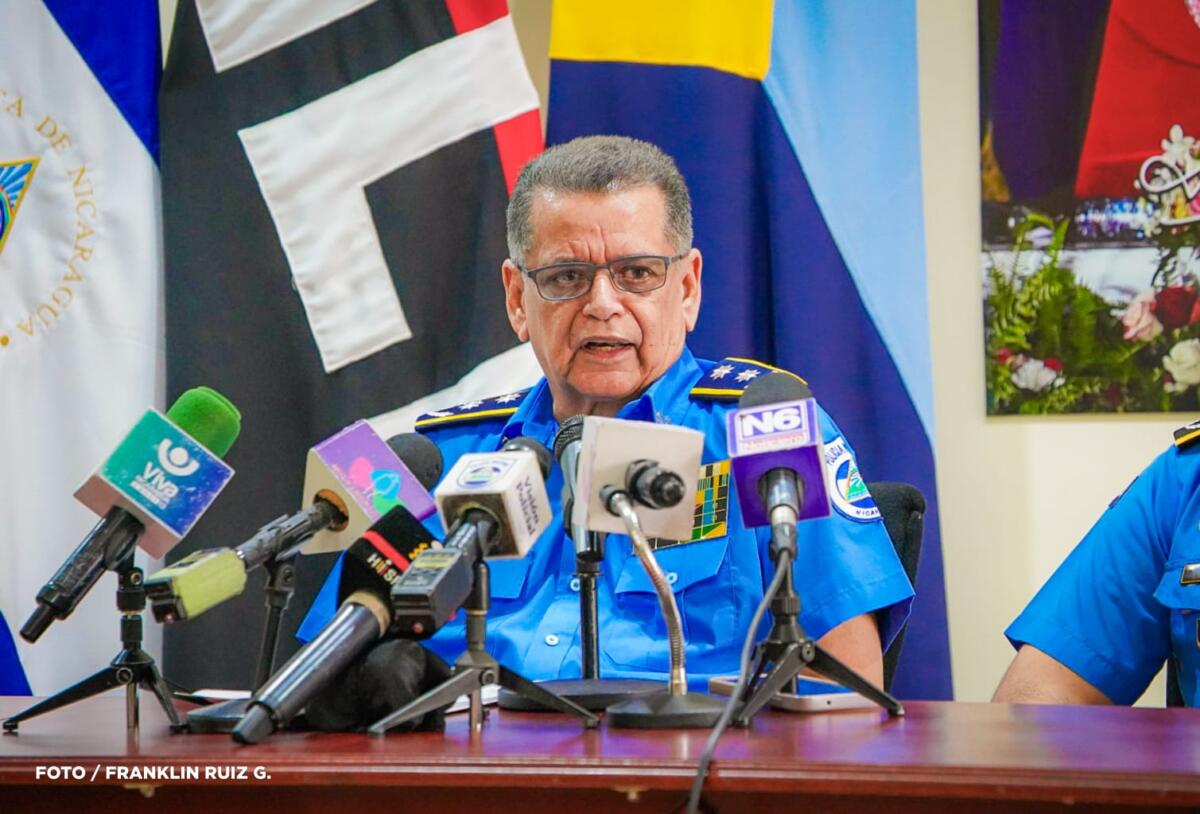 El Primer Comisionado de la Policía Nacional, Francisco Javier Díaz Madriz