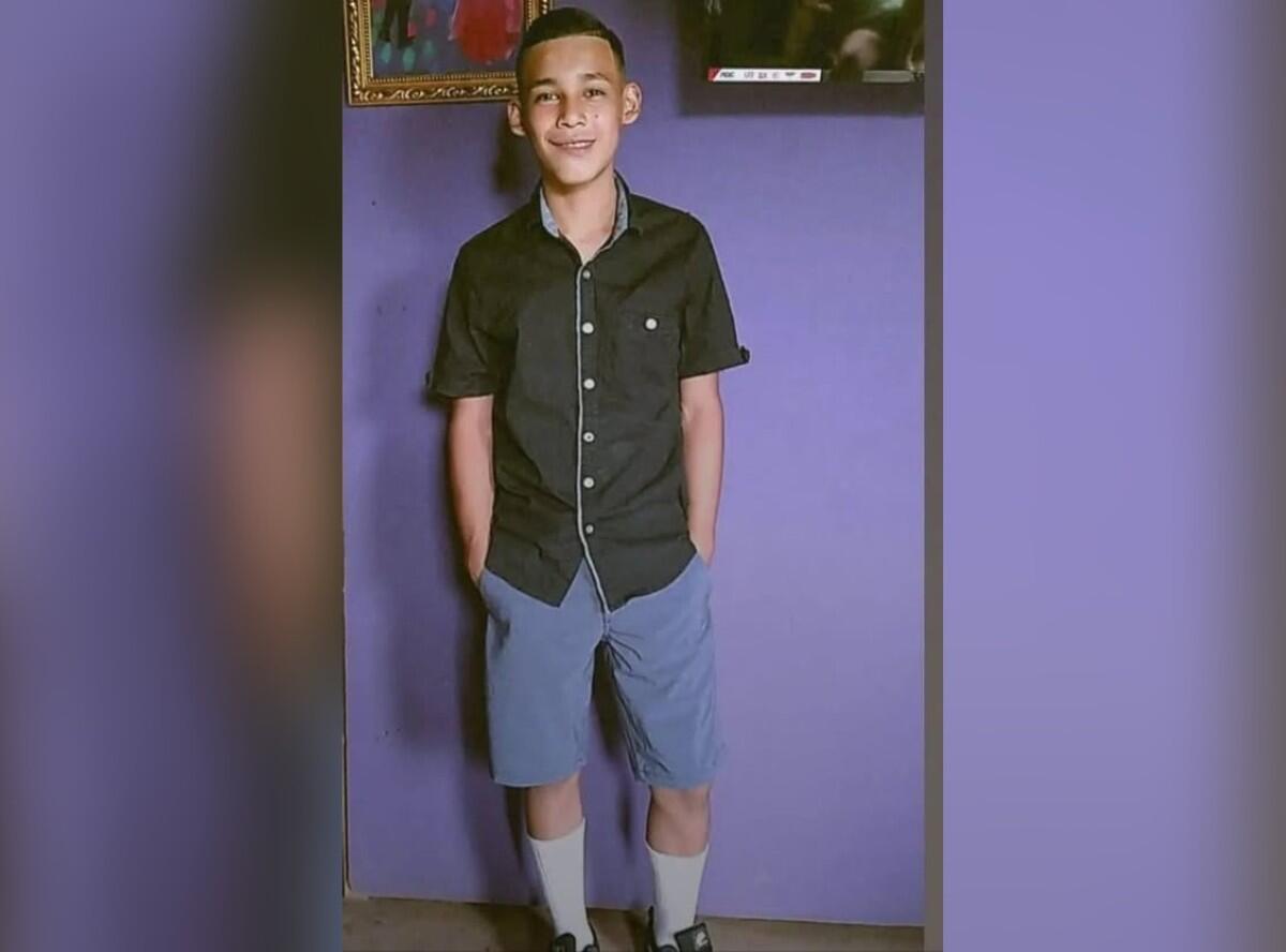 Kevin José Martínez, de 15 años
