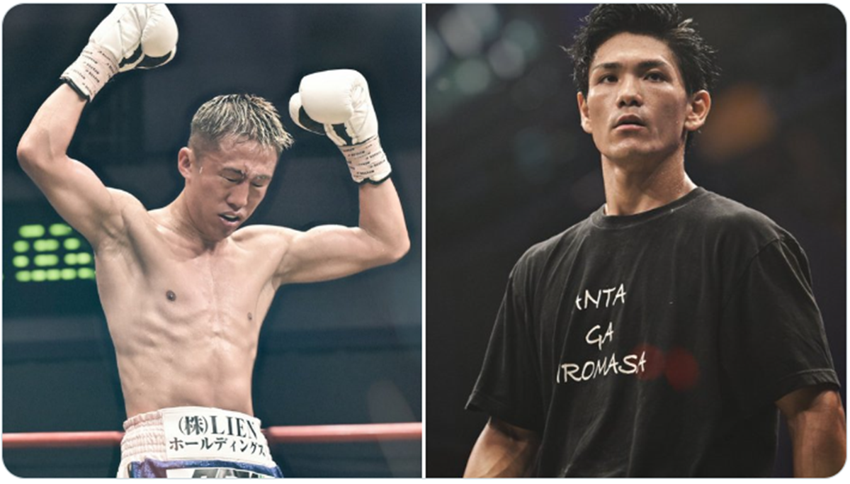 Los boxeadores japoneses Shigetoshi Kotari y Hiromasa Urakawa