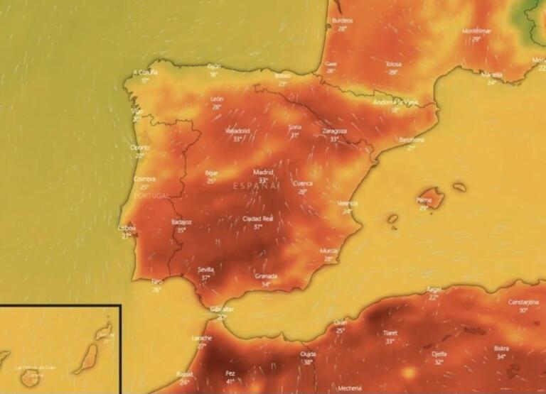 España: ola de calor ha matado a mil 500 personas este año, solo en junio murieron 407 españoles