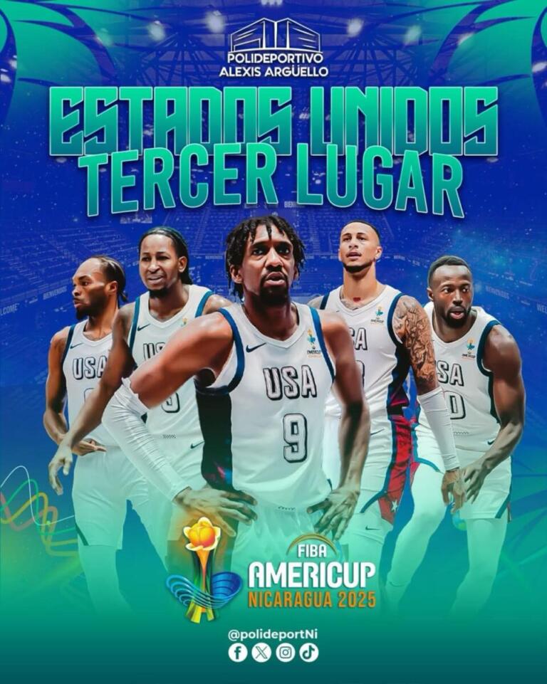EE.UU. gana bronce en FIBA AmeriCup tras vencer a Canadá
