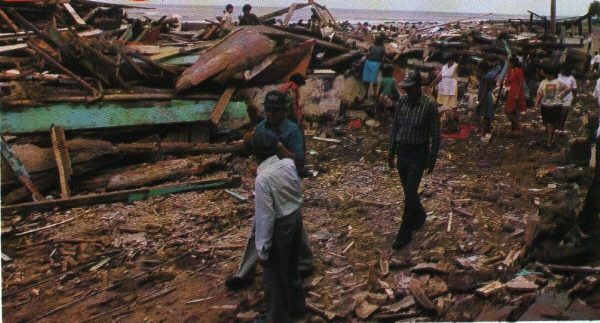 33 años del tsunami que devastó la costa de Nicaragua