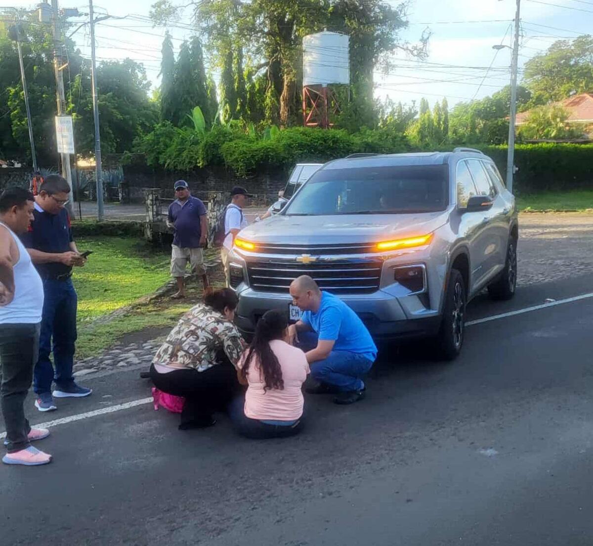Ciclista salvó a su hija en accidente en Chinandega