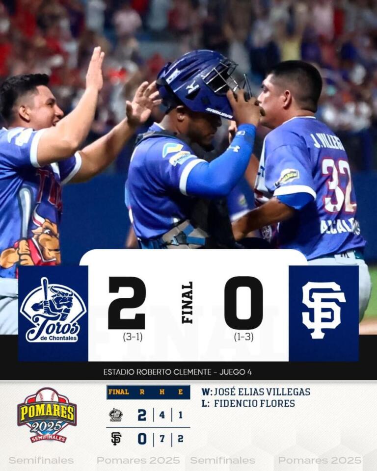 Chontales vence a Masaya y quedan a un paso de la final del Pomares