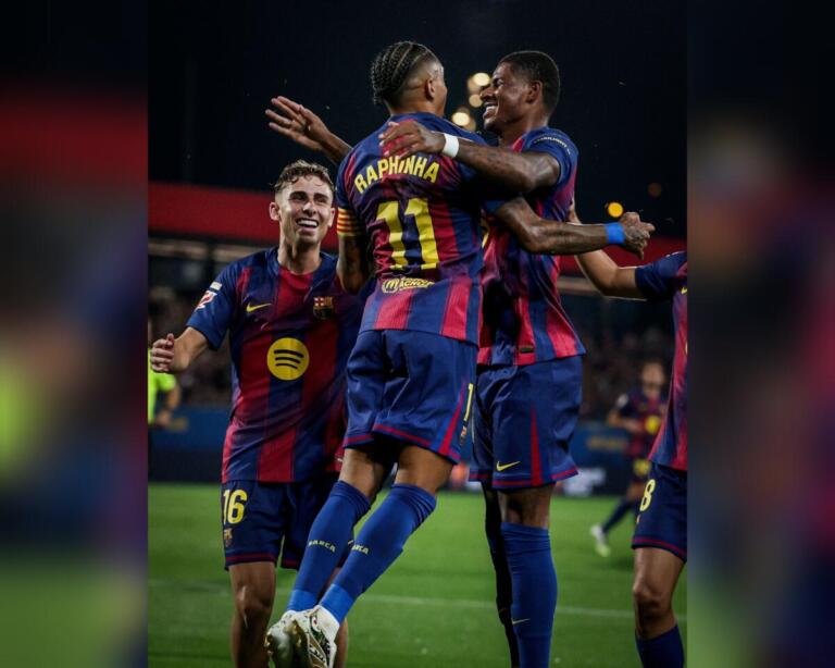 Barcelona golea al Valencia y sube al segundo lugar de La Liga