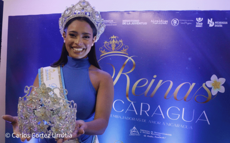 Flor de Sacuanjoche inspira corona del concurso Reinas Nicaragua 2025