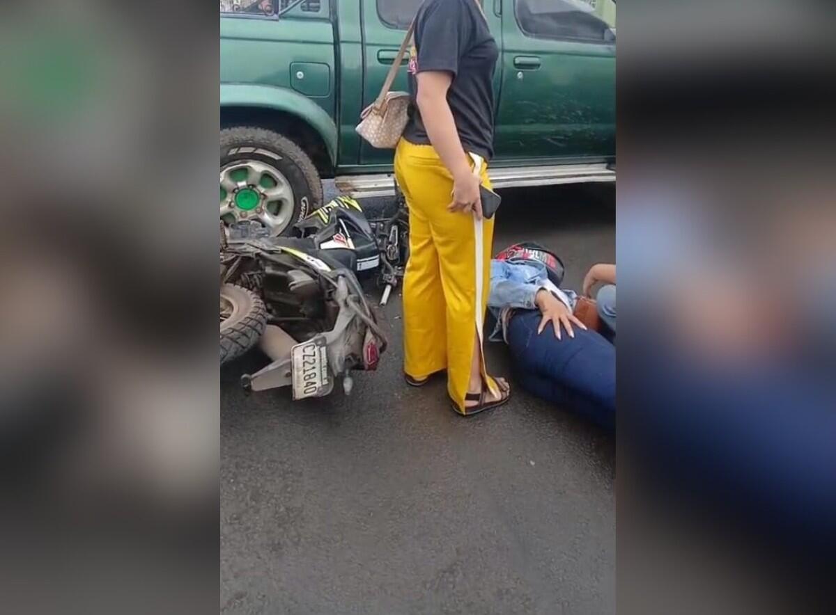 Accidente en Jinotepe: Joven lesionado en moto
