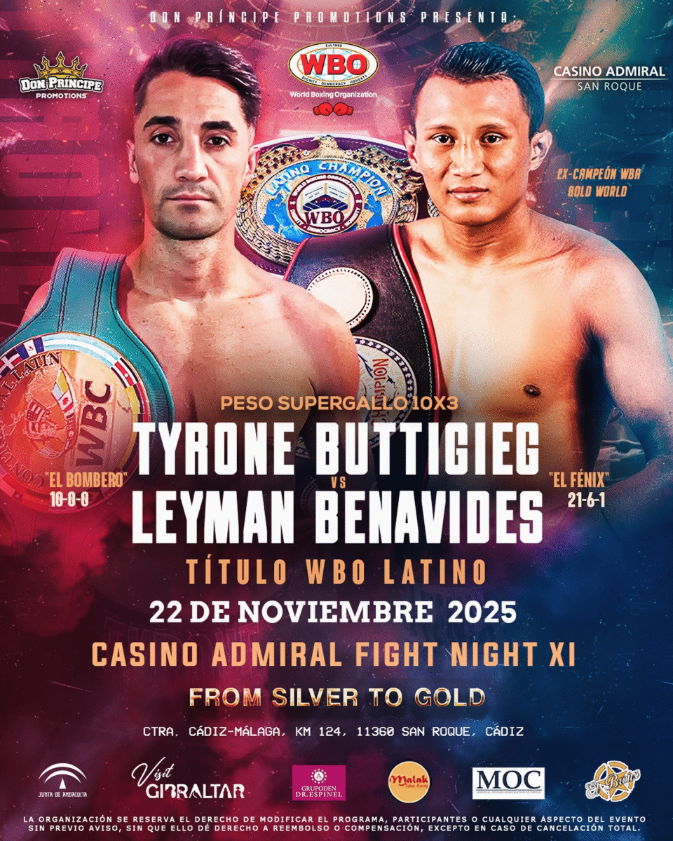 Leyman Benavides vs Buttigieg por título Supergallo
