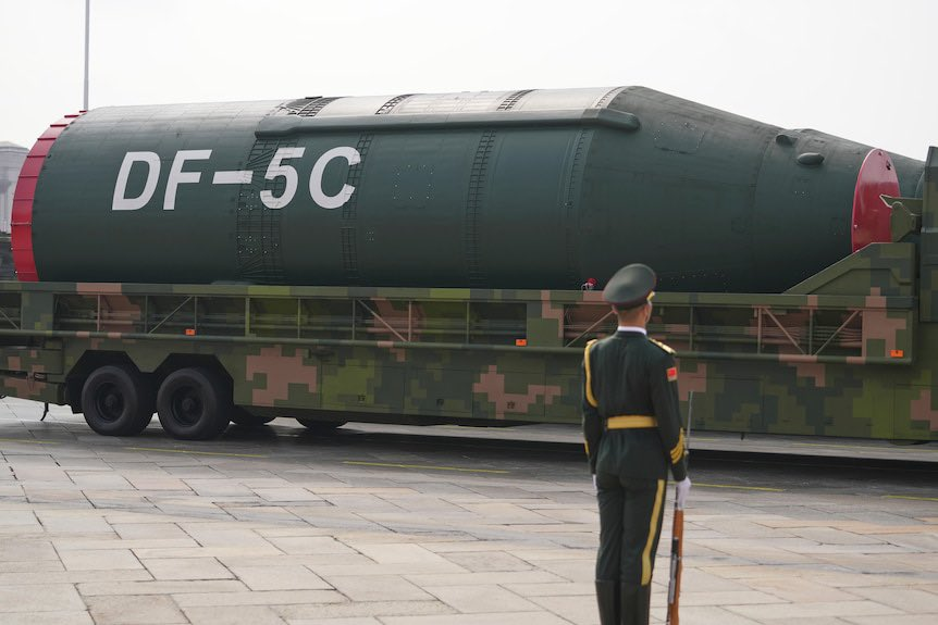 China exhibe nuevo misil intercontinental DF-5C que podría alcanzar cualquier punto del planeta en menos de una hora