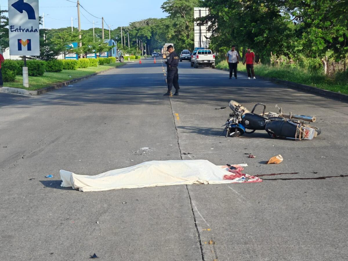 Nicaragüense muere en accidente de moto en San Miguel, El Salvador