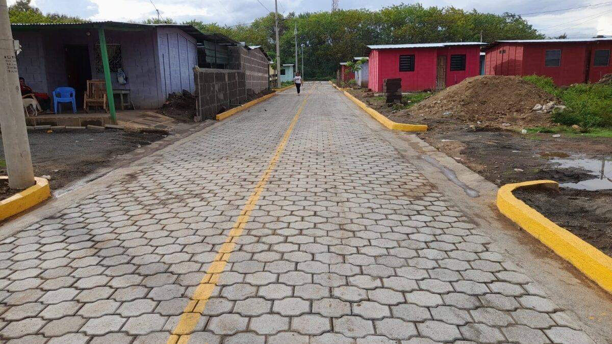 Calle adoquinada en Masaya