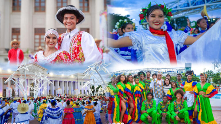 Tradición, Arte y Juventud, así se vivió el Gran Baile del Huipil en la plaza Soberanía, Managua