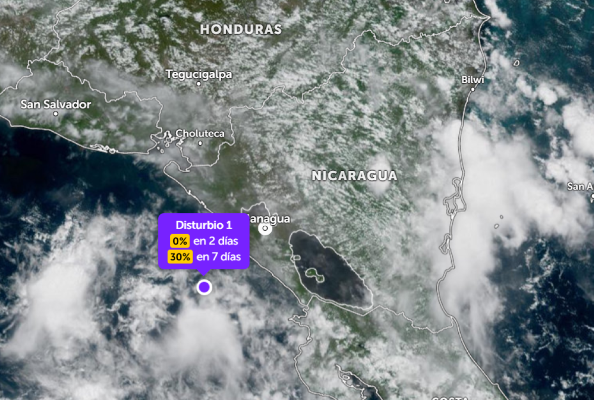 Mal tiempo en Nicaragua: lluvias y olas peligrosas