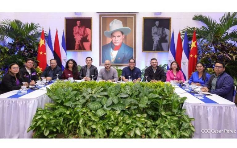 Coordinadores y Directores de los Medios Sandinistas sostienen encuentro con Grupo de medios de China-CGTN en Español