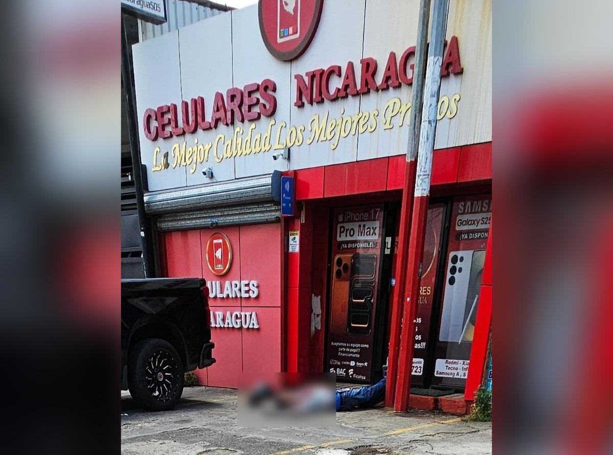 El incidente ocurrió frente a la Tienda Celulares Nicaragua