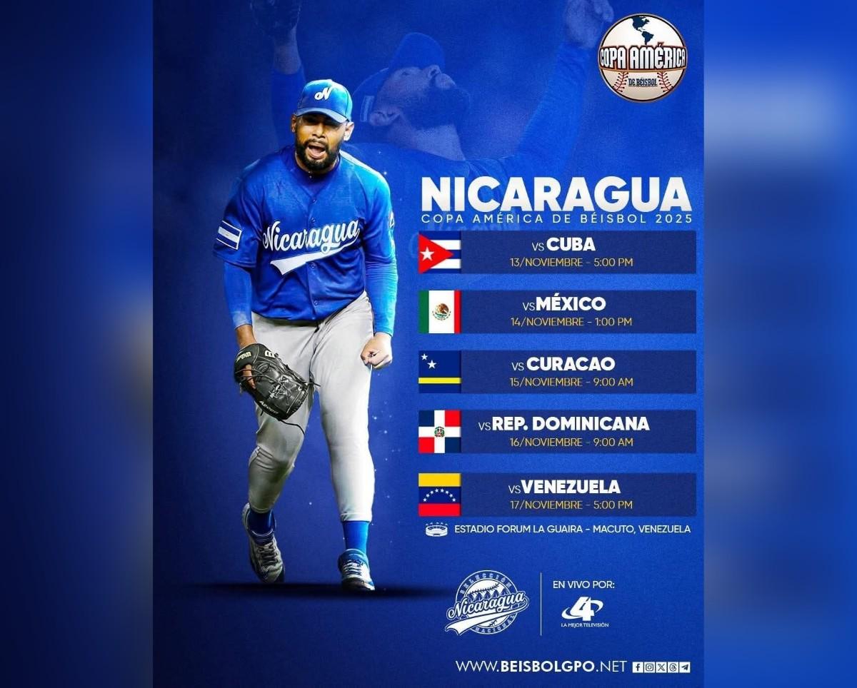 Nicaragua lista para la Copa América de Béisbol