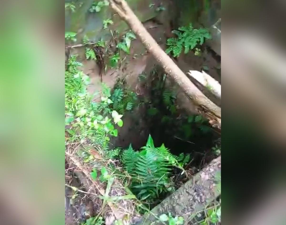 Rescate de joven caído en sumidero en Niquinohomo