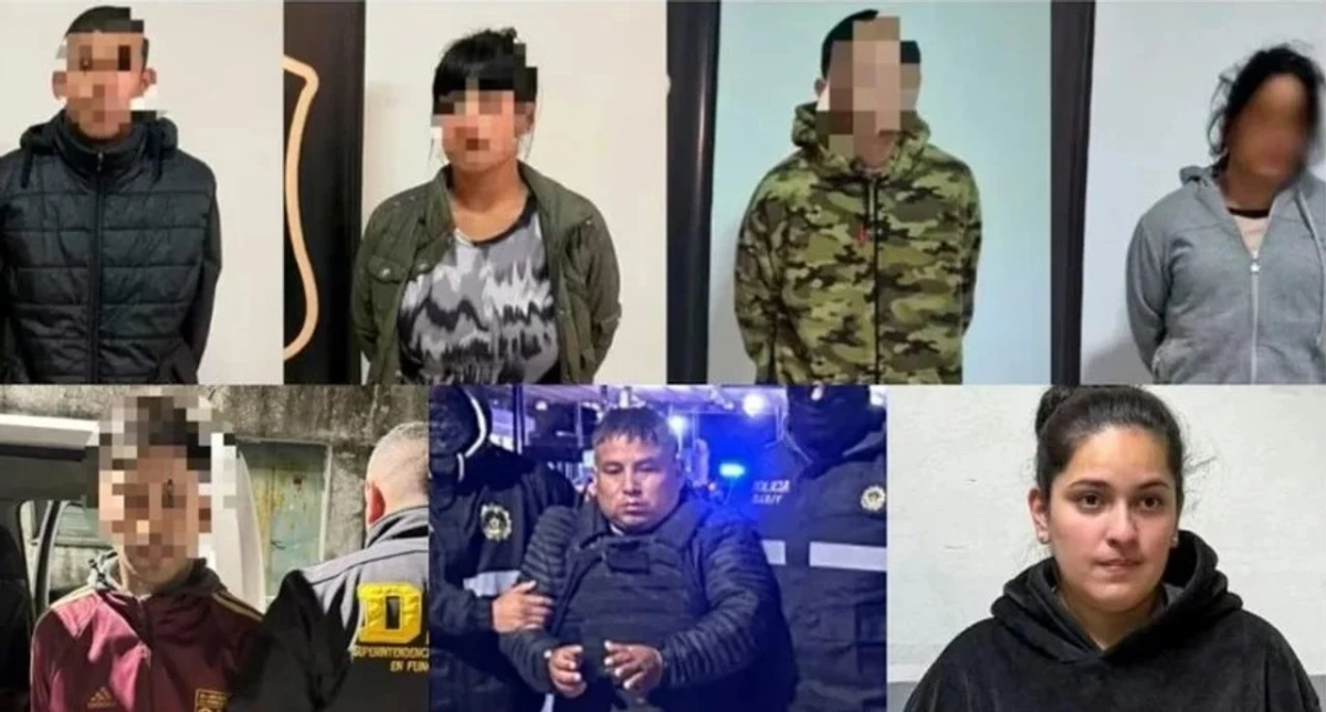 Los 7 detenidos por el caso: Maximiliano Parra, Magalí Guerrero, Miguel Villanueva Silva, Daniela Ibarra, Lázaro Sotacuro, Ariel Giménez y Florencia Ibáñez