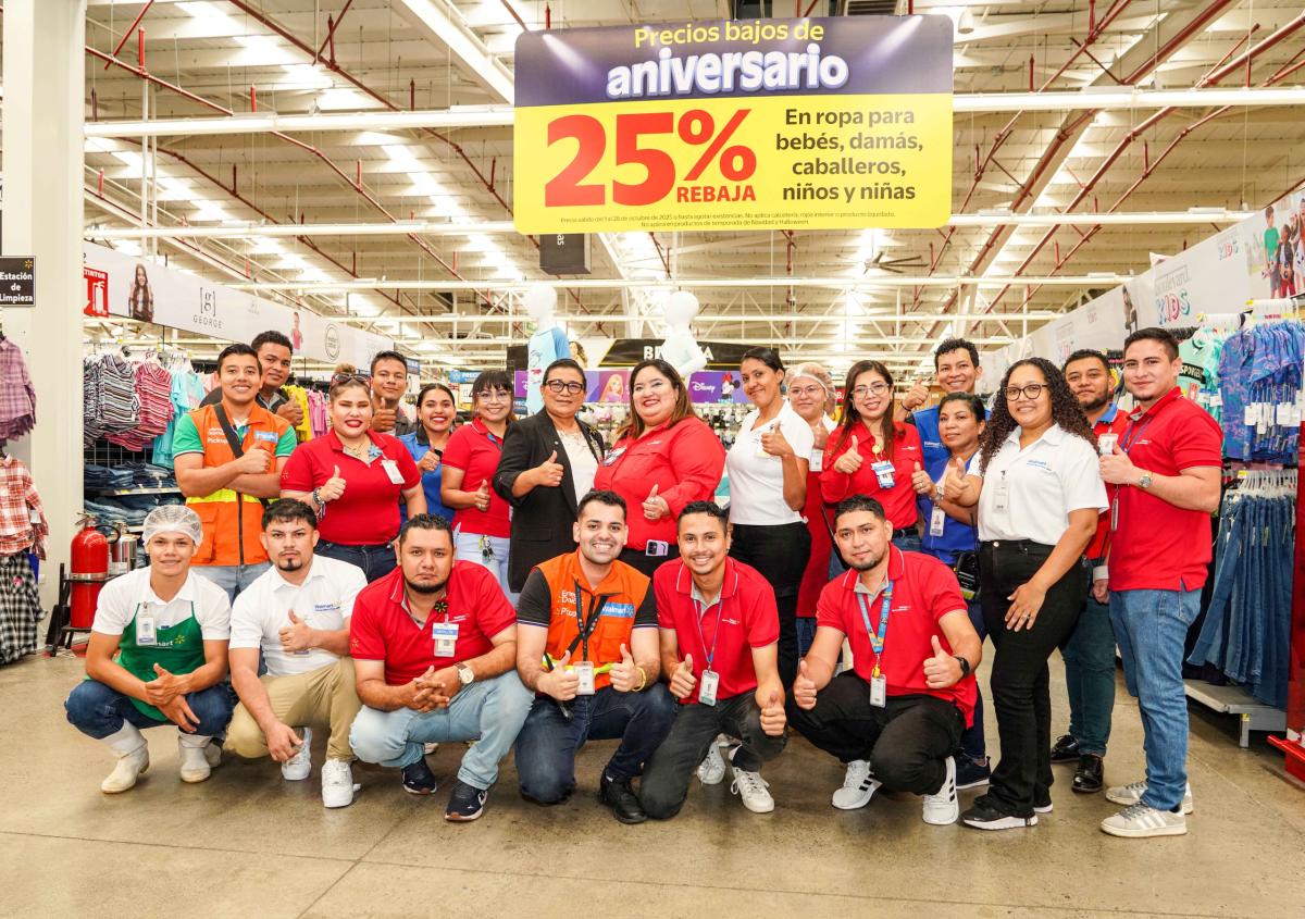 Walmart Nicaragua celebra 20 años de presencia en el país con gran campaña de precios bajos y medio millón de córdobas en premios