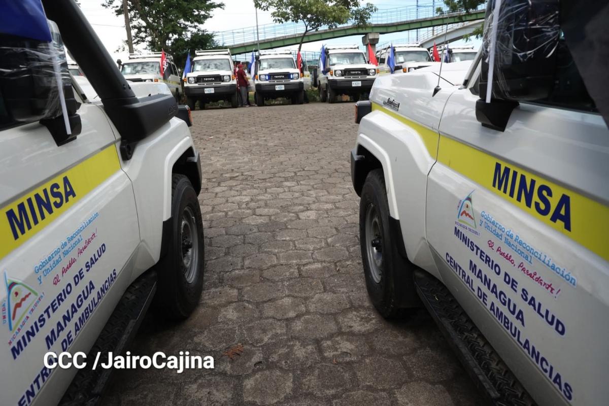 Nicaragua refuerza emergencias con 40 nuevas ambulancias