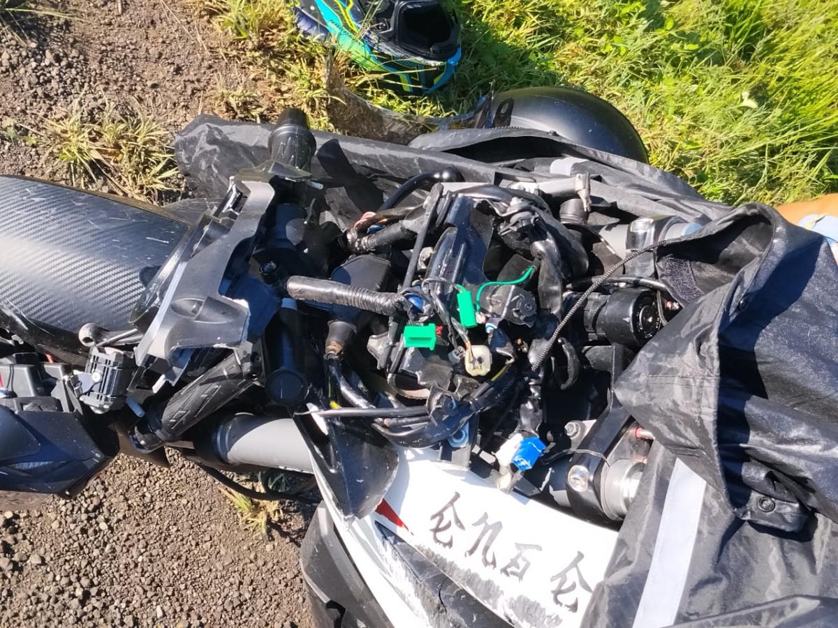 Grave accidente en moto en Jalapa deja dos heridos