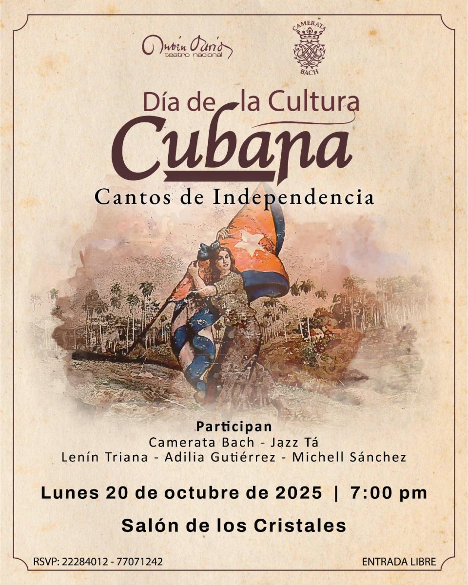 Día de la Cultura Cubana en el Teatro Rubén Darío