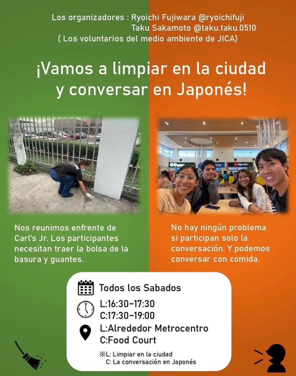 Voluntarios del JICA limpian la ciudad y promueven cultura