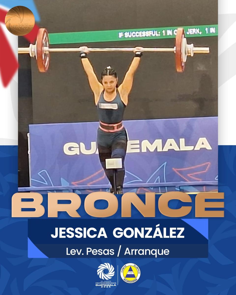 Jessica González brilla con medallas para Nicaragua