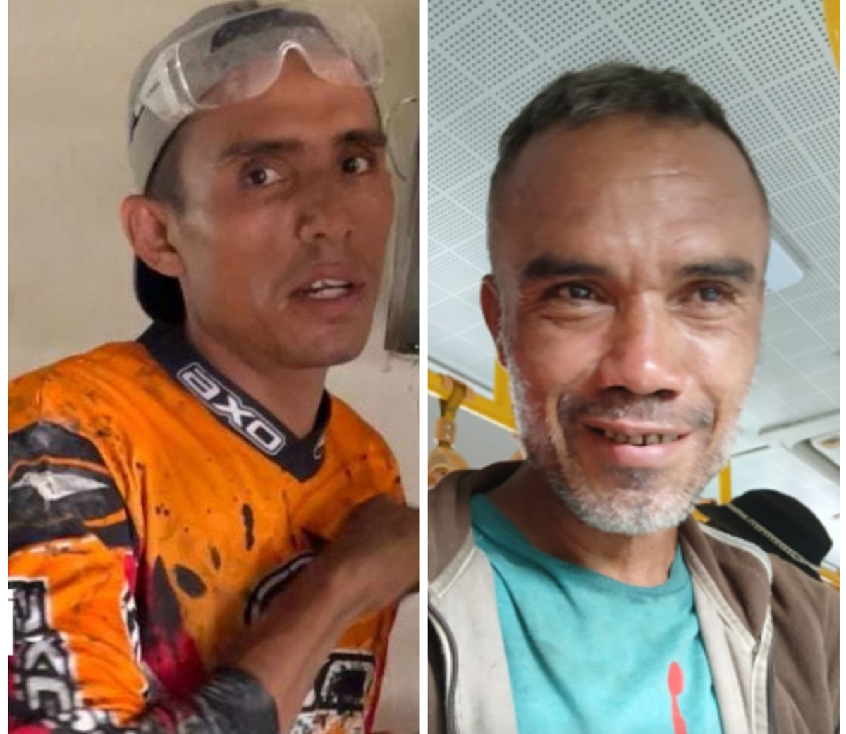 El sujeto identificado únicamente como Tony (Izquierda) agredió al señor Elvin Reynaldo Benavidez (derecha)